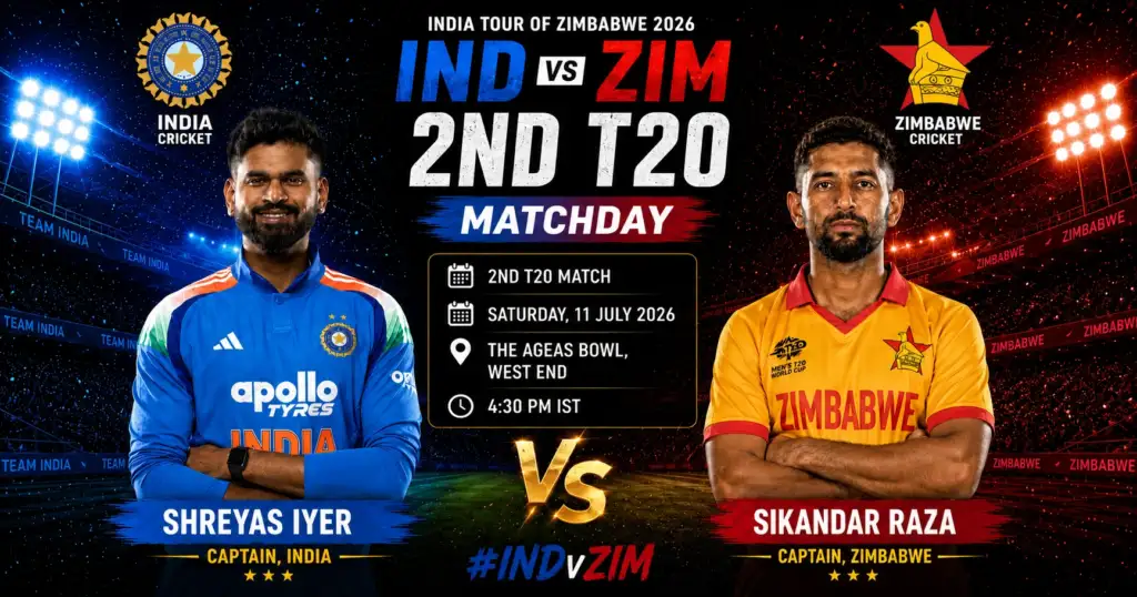 Ind vs Zim 2nd T20 match Prediction