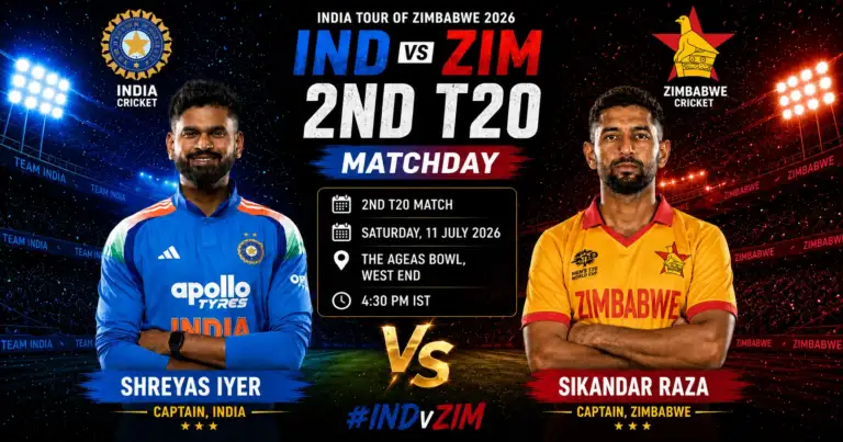 Ind vs Zim 2nd T20 match Prediction