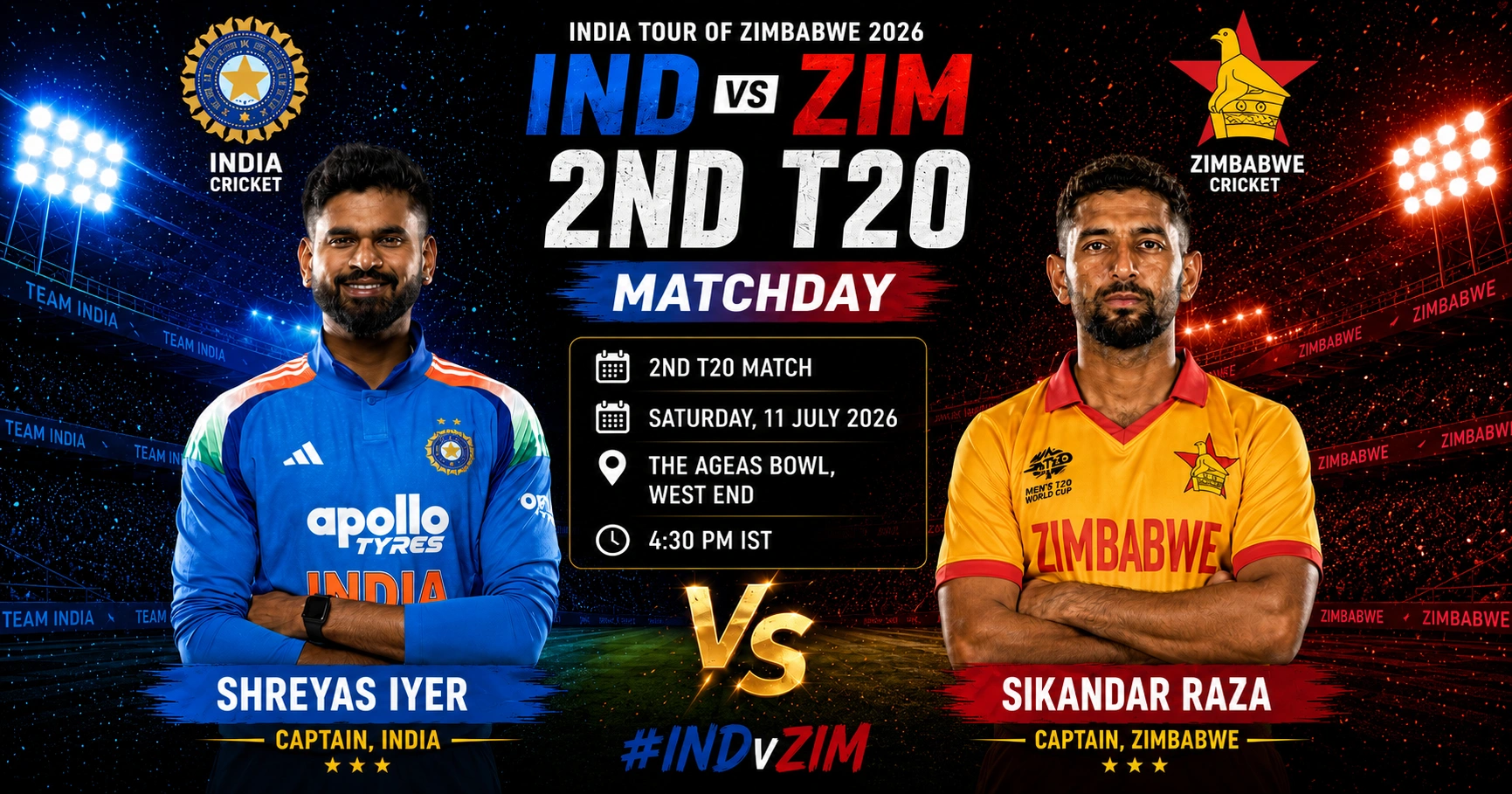 Ind vs Zim 2nd T20 match Prediction
