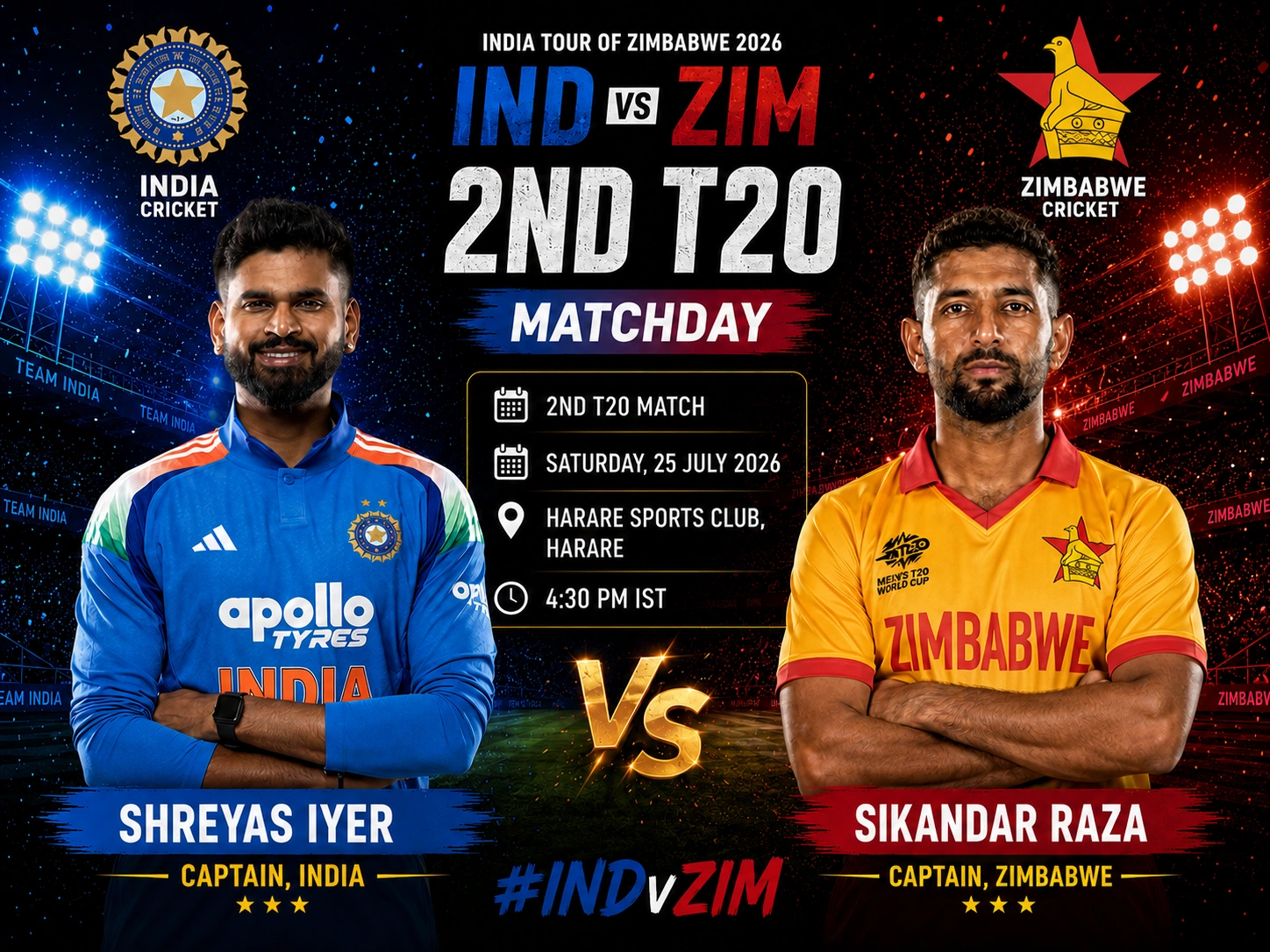 IND vs ZIM T20 Series: India’s Path to Victory, 1st T20 Recap & 2nd T20 Prediction